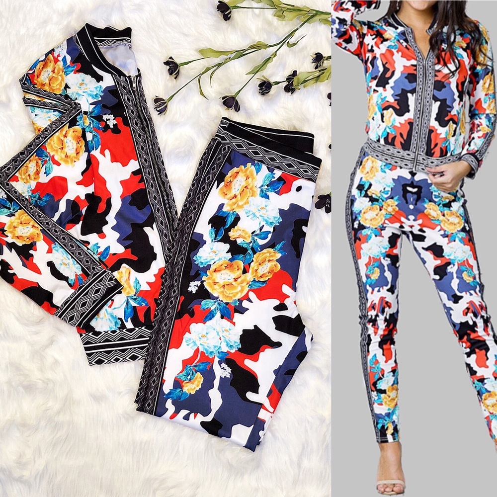Camo Multicolor 2 Piece Jumpsuit